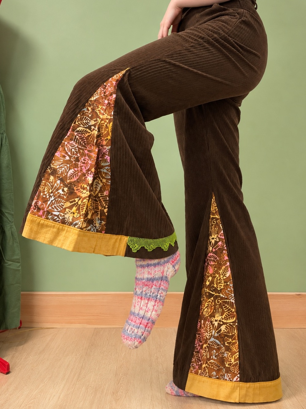 UPCYCLED HANDMADE ARTISAN BELL BOTTOMS ONE OF A KIND